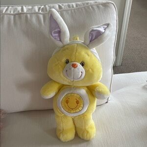 CARE BEAR “FUNSHINE” PLUSH WITH BUNNY EARS